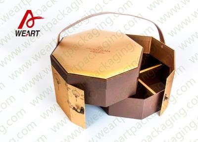 China Golden Coated Customized Cardboard Gift Boxes With Lids CMYK Printing for sale