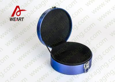 China Whole Blue Printed Customized Paper Box For Jewery Laser Logo Suface for sale