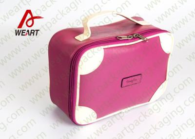 China Matte Lamination Leather Pink Customized Paper Box With Handle OEM /ODM Avaliable for sale