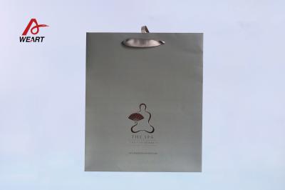 China Ribbon Handle Art Paper Bags Matte Lamination Surface With Your Own Logo for sale