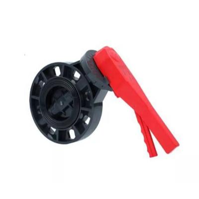 China Irrigation 3 Inch PVC Bypass Valve Low Torque Plastic Butterfly Valve for sale