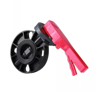 China CPVC PVDF Wafer Type Butterfly Valve Hand Lever For Irrigation for sale