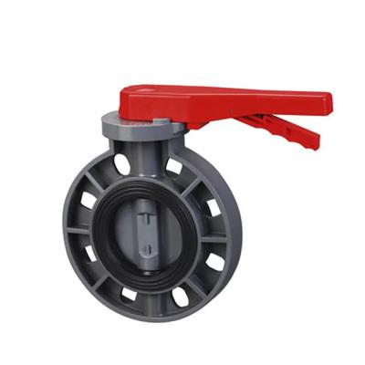 China OEM JIS 6 Inch PVC Butterfly Valve Pump Index Approved Wear Resistant for sale