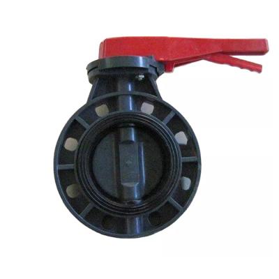 China Pneumatic 8 PVC Butterfly Valve Wafer Lug Type For Construction for sale