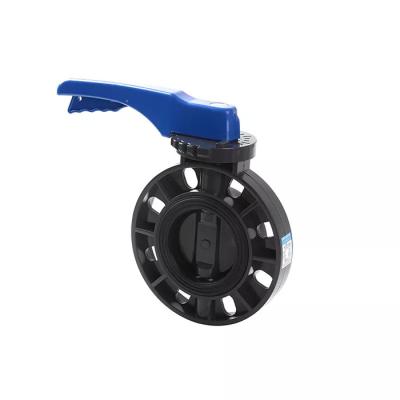 China Pneumatic 2 Inch 8 Inch PVC Butterfly Valve Chemical Resistance for sale