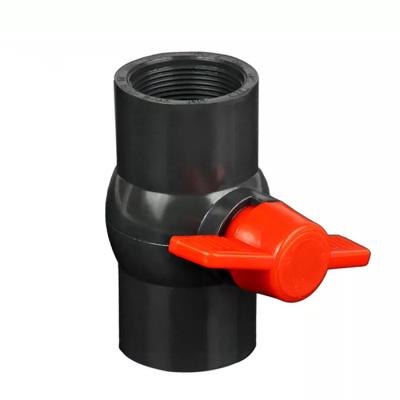 China Plastic Agricultural Irrigation Valve 1 Inch Threaded Ball Valve PVC for sale