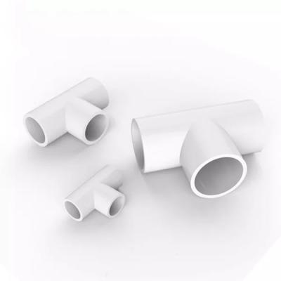 China Bathtub 2 Inch PVC Tee Fittings PN25 T Connector Pipe Pvc for sale