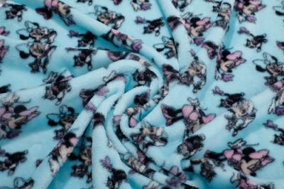 Китай Напечатанная ткань ватки фланели забавляется фланель полиэстера расплывчатая с капюшоном продается