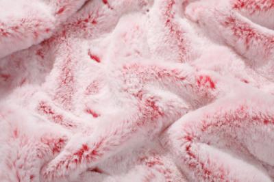 China Festes rotes nachgemachtes Kaninchen-Pelz-Polyester Faux-Häschen 150cm zu verkaufen