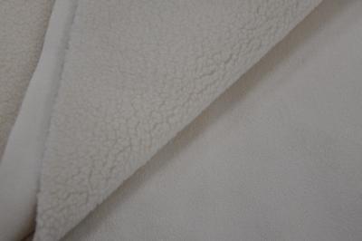 China BONDED FABRIC，FUR: SOLID SHERPA  SUEDE: COATING SUEDE 100%P for sale