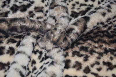 China Width 150CM 100% Polyester Leopard Print Fabric Breathable 440gsm zu verkaufen