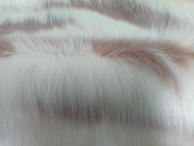 China rosa branco 150cm cabelo comprido pele falsa,criar moda de inverno quente e luxuosa à venda