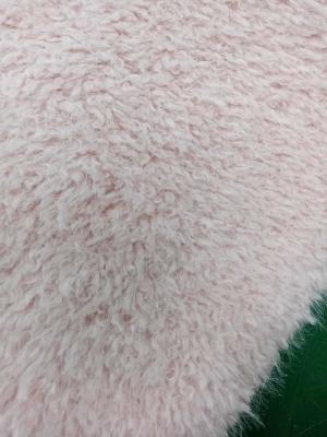 China Soft  150cm CW Or Adjustable Pink curly fashionable knitted fabric for sale