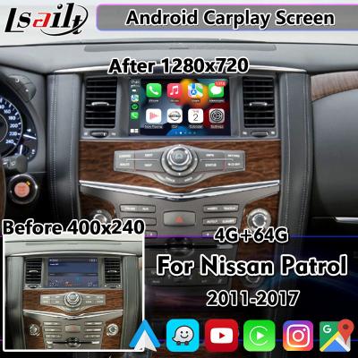China Lsailt tela Android Carplay de 8 polegadas para Nissan Patrol Y62 Pathfinder 2011-2017 com Android Auto sem fio à venda