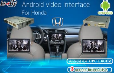 Chine Navigation visuelle d'Android d'interface de multimédia de Honda, affichage d'appui-tête, téléphone portable Mirrorlink à vendre