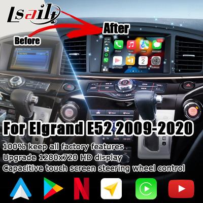 China Nissan Elgrand E52 HD muti finger touch HD screen upgrade wireless carplay android auto for sale