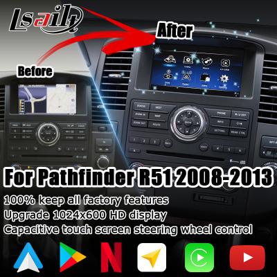 China HD multi finger touch screen upgrade for Nissan Pathfinder R51 carplay android auto for sale