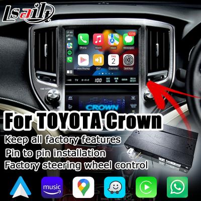 China Toyota Crown S210 AWS215 GWS214 Majesta Athlete OEM style wireless carplay android auto multimedia system upgrade AUX for sale