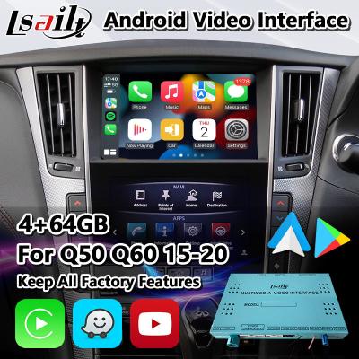 Китай Интерфейс мультимедиа Carplay андроида 4+64GB Lsailt видео- для Infiniti Q50 Q60 Q50s 2015-2020 продается