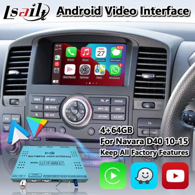 Cina Interfaccia di multimedia di Nissan Navara D40 Android video con Carplay senza fili da Lsailt in vendita