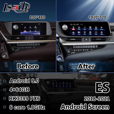 China Lsailt 12.3 Inch Lexus Android Auto Screen RK3399 Youtube Carplay Display For ES250 ES300h ES350 for sale