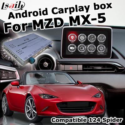 中国 マツダの起源のノブ制御ビデオ インターフェイスが付いているマツダMX-5 MX5フィアット124のアンドロイドの自動carplay箱 販売のため