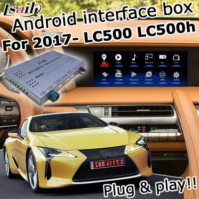 China Lexus LC500 LC500h GPS Navigation Box video interface wireless carplay and android auto youtube Google play for sale