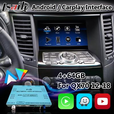 China 4 + 64GB Draadloze Android Auto Interface Android Carplay Voor Infiniti QX70 QX50 QX60 Q70 Te koop