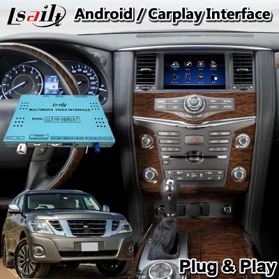 China Lsailt 4+64GB Android Video Interface Wireless Carplay for 2012-2017 Nissan Patrol Y62 for sale