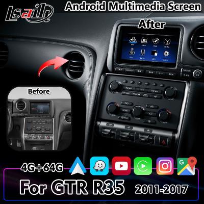 China Lsailt pantalla multimedia de coche Android Carplay de 7 pulgadas para Nissan GTR R35 2011-2017 en venta