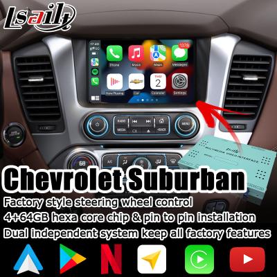 China Android auto carplay box interface for Chevrolet Suburban Tahoe with rearview WiFi video for sale