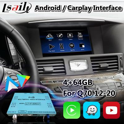 China Lsailt Car Navigaiton Interface Box for Infiniti Q70 With Wireless Android Auto Carplay for sale