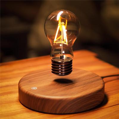 Chine Décoration de la pièce Lampe à lévitation magnétique en bois de chauffage Lampe de bureau à vendre