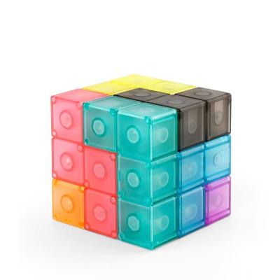 Китай 3D магнитный кубик Рубика Магнитная головоломка кубики набор из 7 многообразных форм для детей продается
