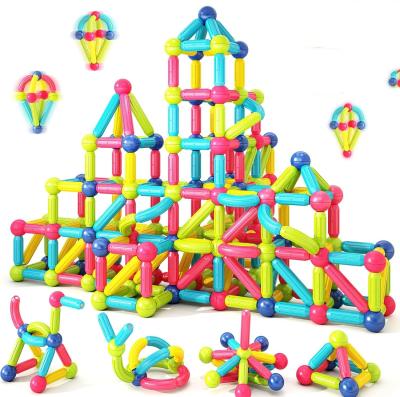 China 100PCS Magnetic Balls And Rods Set STEM Toys For Kids Toddlers for sale