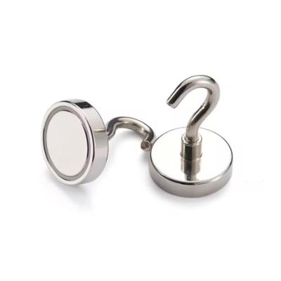 China N38-N52 Super Strong Magnetic Hooks Neodymium Magnet Hooks Corrosion Protection for sale