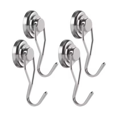 China Strong Rotary Magnetic Swivel Hooks Magnetic Hanging Hooks N38-N52 Grade for sale