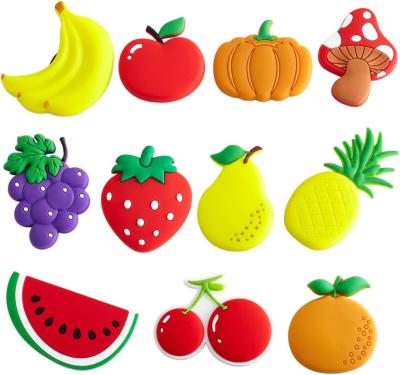 China Waterdichte decoratieve magneten PVC-koelkastmagneet stickers met schattig fruitontwerp Te koop