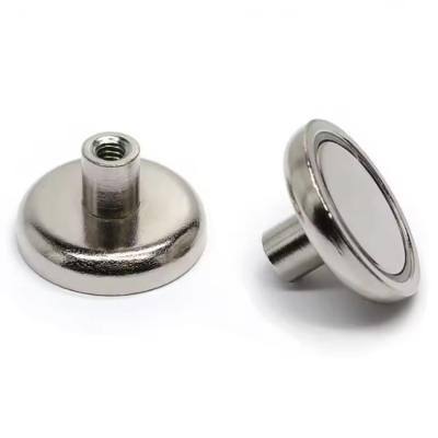 China Strong Permanent Rare Earth Neodymium Magnet Pot With Internal Thread for sale
