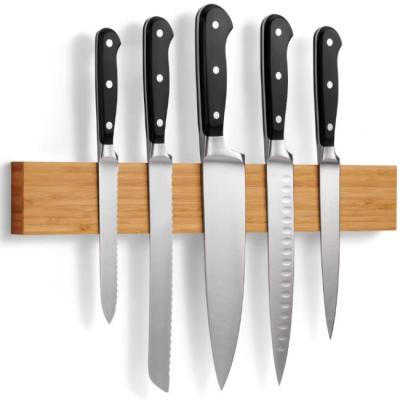 Cina Porta coltello magnetico in legno personalizzato Noce coltello magnetico blocco design elegante in vendita