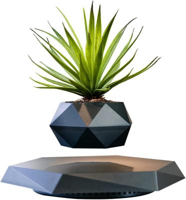 China Customized Levitating Flower Pot Magnetic Floating Planter For Home Living Room for sale