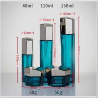 Chine bouteille 120ml en verre cosmétique portative avec étanche réutilisable de pompe privée d'air à vendre