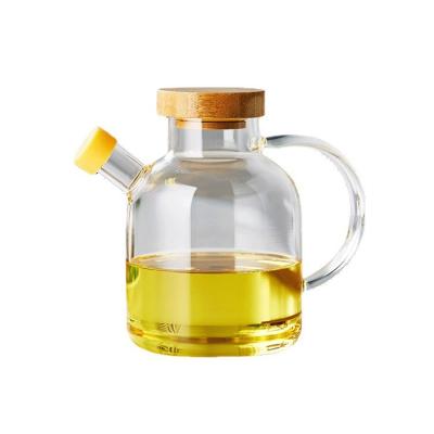 Chine 380ML a épaissi le pot en verre résistant à la chaleur d'huile, boîte en verre calorifuge Lidded d'huile à vendre