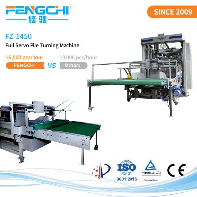 China Intelligent FZ-1450 Cardboard Aligning Litho Stacking Machine With Auto Pallet Feeding for sale