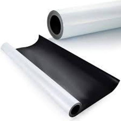 China Rolo de papel magnético flexível de vinil branco fosco de 1 mm e 2 mm à venda