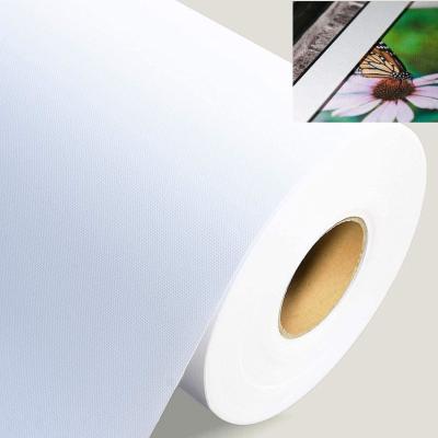China 10 Oz Polyester Inkjet Canvas Rolls Wholesale White Dye Sublimation Banner for sale