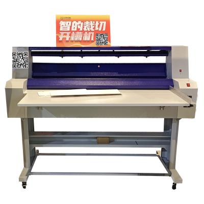 China Intelligent Grooving Machine Feed Width1800mm Advertising Equipment For KT Board PVC Board Cutting Trimming for sale