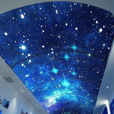 China Flexible Breedte 1,8 m-3,2 m Stretch Ceiling Film Voor Shopping Mall Reclame Te koop