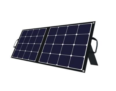 China Buiten draagbare zonnepanel 24V 100w opvouwbaar zonnepaneel voor reizen Te koop