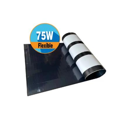 중국 75 와트 유연 태양 전지 패널 ETFE 패널 MC4 쉽게 설치하기 위해 방수 판매용